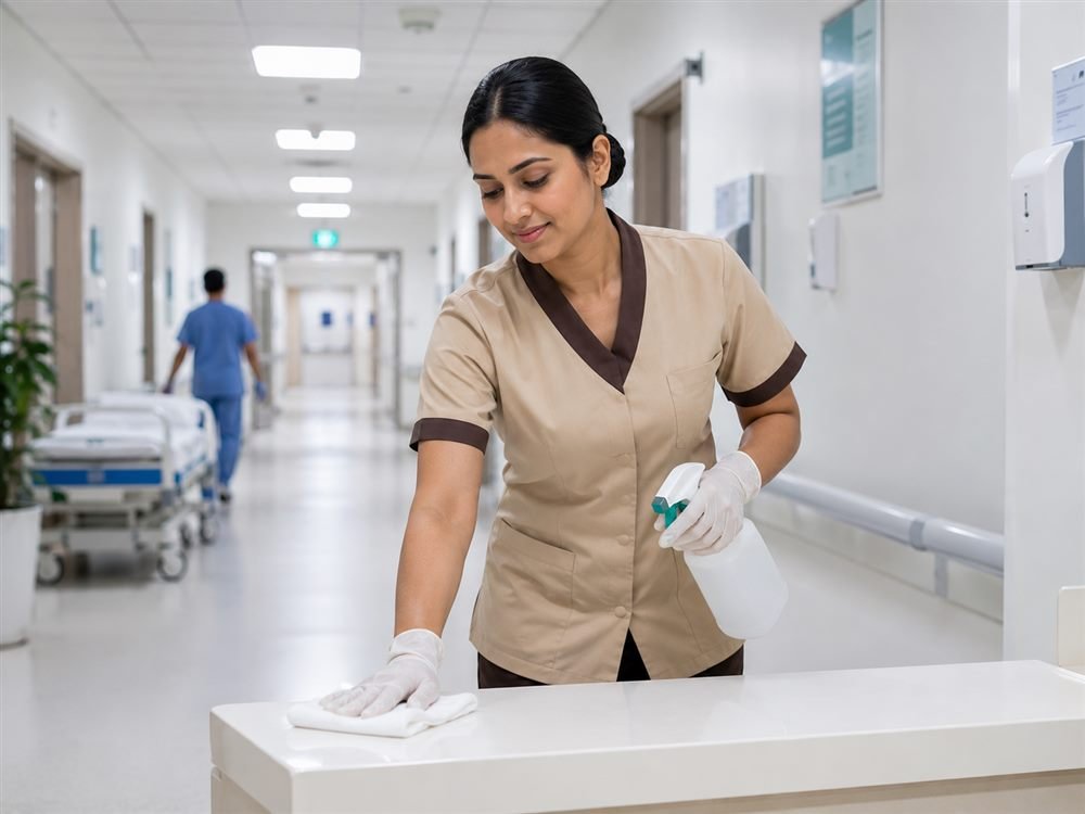 Healthcare facility cleaning